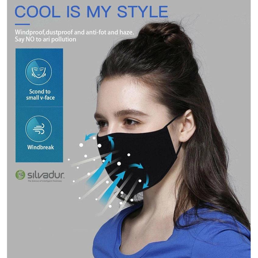 ADJUSTABLE & BREATHABLE & WASHABLE Face Mask Mouth Masks Protective Reusable - Battery Mate
