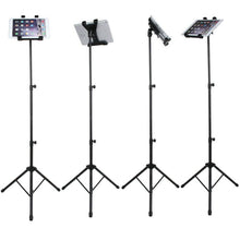 Load image into Gallery viewer, Adjustable Floor Bed Tripod Stand Carrying Music Bracket for iPad 7-12" Tablets - Battery Mate