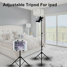Load image into Gallery viewer, Adjustable Floor Bed Tripod Stand Carrying Music Bracket for iPad 7-12" Tablets - Battery Mate