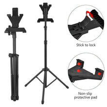 Load image into Gallery viewer, Adjustable Floor Bed Tripod Stand Carrying Music Bracket for iPad 7-12" Tablets - Battery Mate