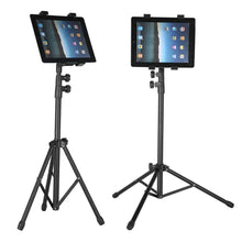 Load image into Gallery viewer, Adjustable Floor Bed Tripod Stand Carrying Music Bracket for iPad 7-12" Tablets - Battery Mate