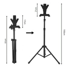 Load image into Gallery viewer, Adjustable Floor Bed Tripod Stand Carrying Music Bracket for iPad 7-12" Tablets - Battery Mate