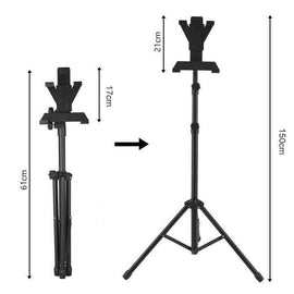 Adjustable Floor Bed Tripod Stand Carrying Music Bracket for iPad 7-12