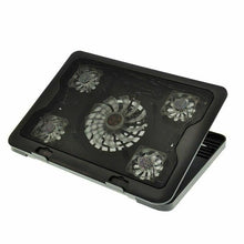 Load image into Gallery viewer, Adjustable Height Laptop Notebook Rapid Cooling Pad 5 Fans LED Fit 7&quot;-17&quot; - Battery Mate