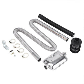 Air Diesel Heater Car Parking Exhaust Pipe Hose + 24mm Silencer Muffler Filter - Battery Mate