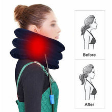 Load image into Gallery viewer, Air Inflatable Neck Pillow Head Cervical Traction Support Stretcher Pain Relief - Battery Mate