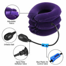 Load image into Gallery viewer, Air Inflatable Neck Pillow Head Cervical Traction Support Stretcher Pain Relief - Battery Mate