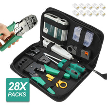 Load image into Gallery viewer, Analyzer Network Cable Tool Kit LAN Crimper Down Wire Stripper Cat5 6 RJ45 BAG - Battery Mate