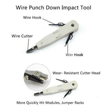 Load image into Gallery viewer, Analyzer Network Cable Tool Kit LAN Crimper Down Wire Stripper Cat5 6 RJ45 BAG - Battery Mate