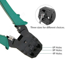 Load image into Gallery viewer, Analyzer Network Cable Tool Kit LAN Crimper Down Wire Stripper Cat5 6 RJ45 BAG - Battery Mate