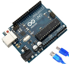 Load image into Gallery viewer, Arduino Compatible Generic Uno R3 Atmel ATmega328 Microcontroller Board With USB Cable - Battery Mate