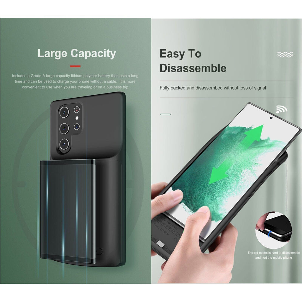 Battery charger case For Samsung Galaxy S23 Power Bank cover - Battery Mate