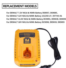 Load image into Gallery viewer, Battery Charger for Dewalt 7.2V 9.6V 12V 14.4V 18V Ni-Cd Ni-MH 240V stock - Battery Mate