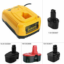 Load image into Gallery viewer, Battery Charger for Dewalt 7.2V 9.6V 12V 14.4V 18V Ni-Cd Ni-MH 240V stock - Battery Mate