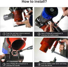 Load image into Gallery viewer, Battery &amp; Filters Combo for Dyson V6, DC59 DC58 SV03 SV04 Vacuum Cleaners - Battery Mate