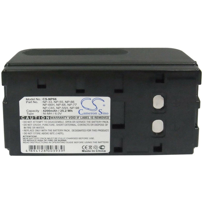 Battery for Sony np-33 np-55 np-66 np-66h np-68 np-77 np-78 np-80d np-98 np-98d - Battery Mate