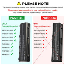 Load image into Gallery viewer, Battery For Toshiba Satellite C850 C850D L850 L850D P850 P870 Pro PA5024U-1BAS - Battery Mate