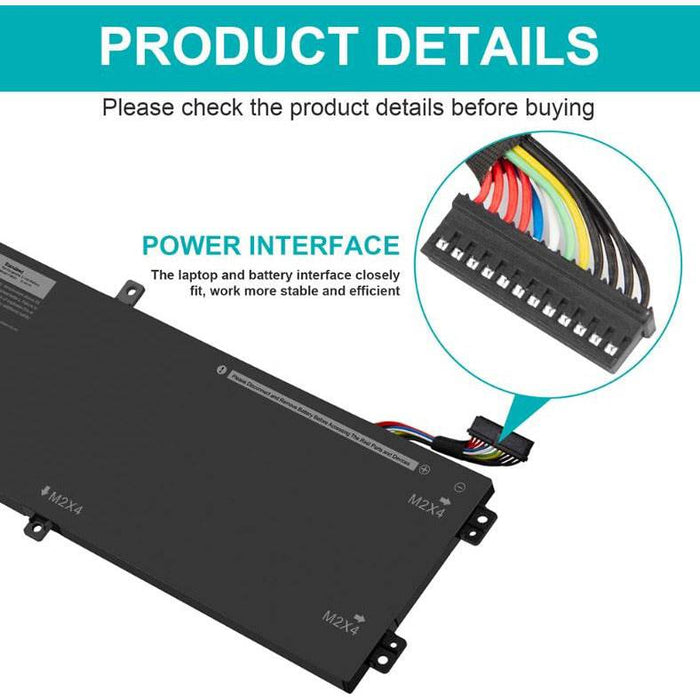 Battery H5H20 for Dell XPS 15 9560 9570 Precision 5520 5530 - Battery Mate