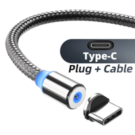 360° Fast Charge USB-C Magnetic Cable Data Charger For Samsung Fold 3 S21 Pixel 5 - Battery Mate