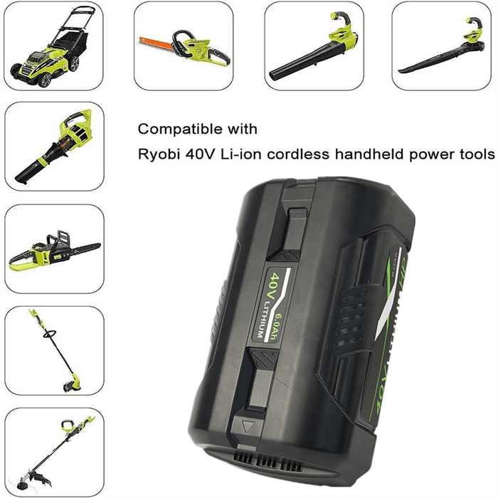 7.0Ah For Ryobi 36V / 40V HP Li-ion Battery BPL3626 BPL3626D BPL3640 BPL3640D | Upgraded - Battery Mate