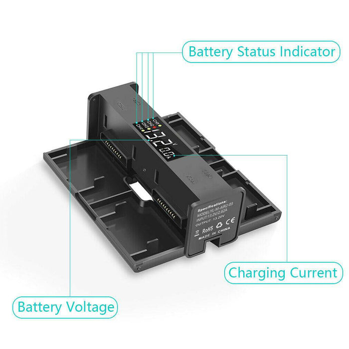 Multi Display Charger Converter Battery Charging Hub For DJI Mavic Air 2 Drone - Battery Mate