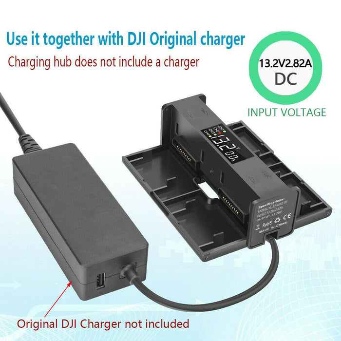 Multi Display Charger Converter Battery Charging Hub For DJI Mavic Air 2 Drone - Battery Mate