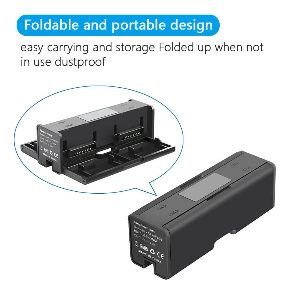 Multi Display Charger Converter Battery Charging Hub For DJI Mavic Air 2 Drone - Battery Mate