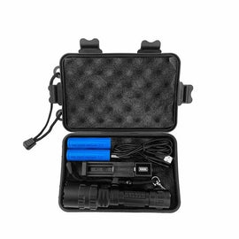 180000LM CREE L2 LED Tactical Flashlight USB Rechargeable Camping Hunting Torch - Battery Mate