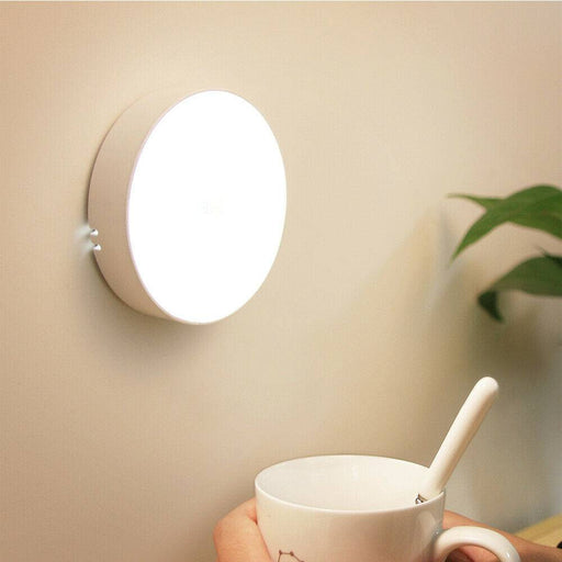 Motion Sensor LED Night Light Body Induction Lamp USB Rechargeable Wall Mount - Battery Mate