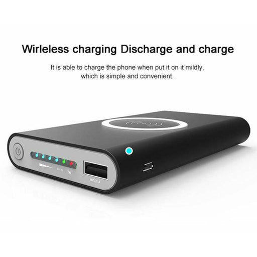 Qi Wireless Charger portable Powerbank 10000mAh Battery iPhone 12 11 X 8 SAMSUNG - Battery Mate