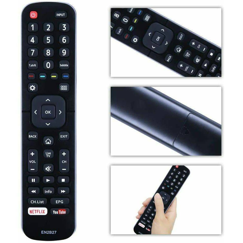 For HISENSE TV Remote EN2B27 Control EN-2B27 RC3394402/01 3139 238 - Battery Mate