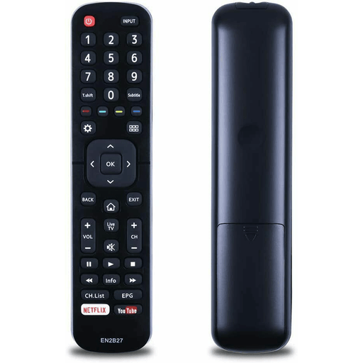 For HISENSE TV Remote EN2B27 Control EN-2B27 RC3394402/01 3139 238 - Battery Mate