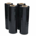 4 Rolls | Stretch Film BLACK Hand Use 500mm x 450m | 25UM Pallet Shrink Wrap - Battery Mate