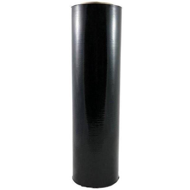 4 Rolls | Stretch Film BLACK Hand Use 500mm x 450m | 25UM Pallet Shrink Wrap - Battery Mate