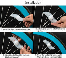 Load image into Gallery viewer, Bike Bicycle Cycling Spoke Wire Tire Tyre Wheel LED Flash Light Lamp 3 Modes AU - Battery Mate