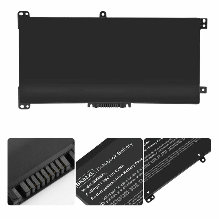 BK03XL Compatible Battery for Hp Pavilion x360 14-ba series HSTNN-UB7G TPN-W125 916366-541 - Battery Mate