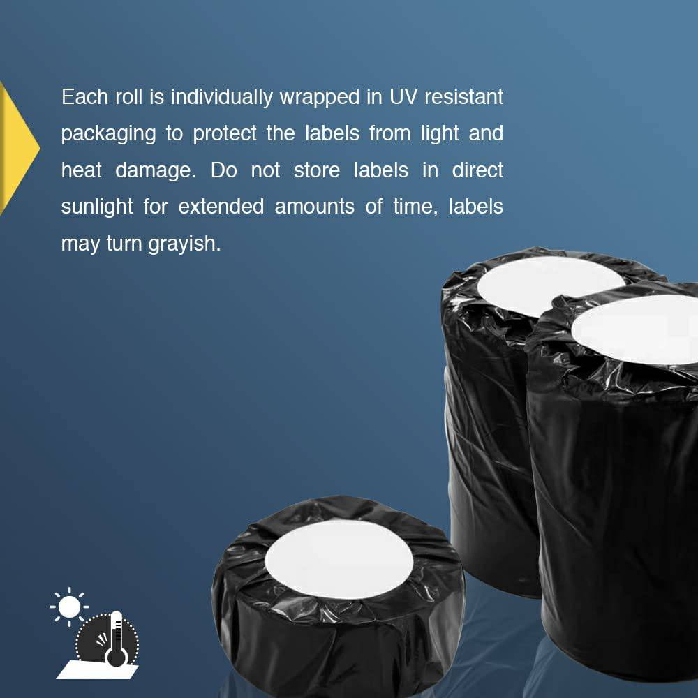 Brother DK-22205 Compatible 62mm x 30.48m (2-3/7" x 100') Continuous Length Paper Tape Labels without Cartridge - Battery Mate