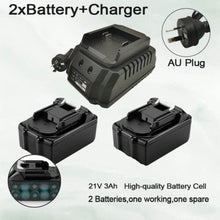 Load image into Gallery viewer, Brushless Cordless Angle Grinder With 2x Li-ion Battery &amp; Charger 125mm Combo Kit - Battery Mate