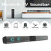 BS-28E TV Sound Bar with 4 Speakers 22 Inch Mini 3D Stereo Surround Soundbar - Battery Mate