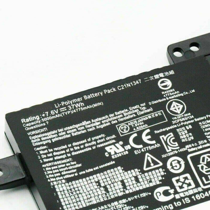 C21N1347 compatible battery ASUS x554l x555ba x555da x555dg x555ma x555yi x556u - Battery Mate