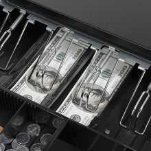 Load image into Gallery viewer, Cash Drawer Register POS 5 Bills + 5 Coins Tray | Electronic &amp; Manual | Heavy Duty - Battery Mate