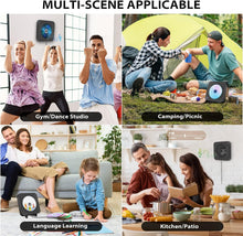 Load image into Gallery viewer, CD Player with FM Radio, Bluetooth CD Player with USB/AUX Port, Adjustable Rack, Remote, Black Home Audio Music Player Personal CD Players - Battery Mate