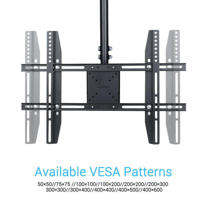 Ceiling Wall Mount TV Bracket 30- 65" with Tilt Feature & 180 Rotate For Samsung LG Sony - Battery Mate