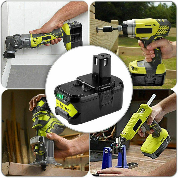 [Combo Deal] 2x Ryobi One+ Plus Compatible 18V Batteries 5ah + 1x Charger - Battery Mate