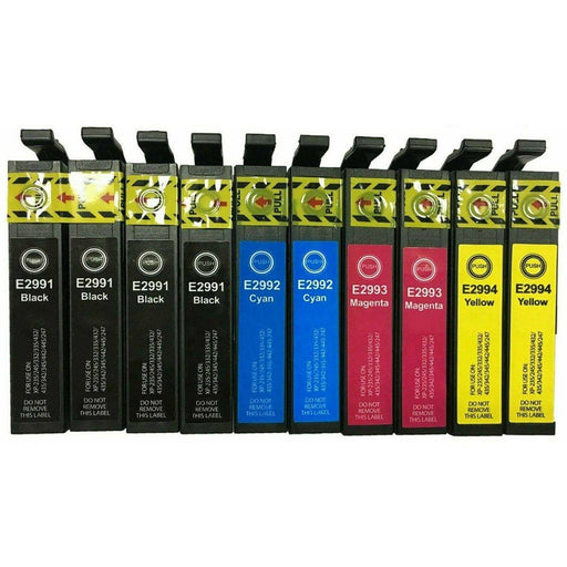 Compatible 10 Pack Epson 29XL Compatible High Yield Ink Cartridges [4BK, 2C, 2M, 2Y] - Battery Mate