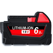 Load image into Gallery viewer, Compatible 18V 6.0Ah Lithium XC Battery For Milwaukee M18 48-11-1840 48-11-1860 Extended - Battery Mate