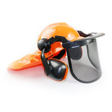 Load image into Gallery viewer, Complete Safety Helmet Visor Ear Muffs Neck Flap Chainsaw Brush Cutter Lawn Mower - Battery Mate
