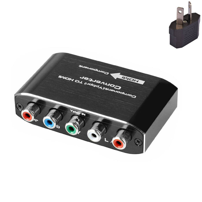 Component Video & L/R RCA Stereo Audio to HDMI Converter Adapter for DVD Xbox PS - Battery Mate