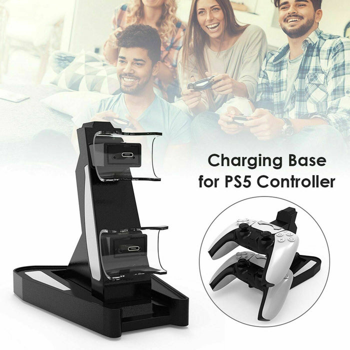 Controller Charger Charging Station Dock for PS5 Gamepad Stand Holder Gaming WU - Battery Mate