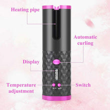 Load image into Gallery viewer, Cordless Automatic Hair Curler [Pink] - Battery Mate